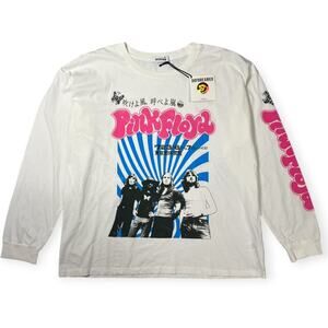 NEW Daydreamer Pink Floyd Spiral Merch Long Sleeve Tee SIZE L White T-Shirt USA